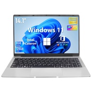 Svikou 14.1-inch Windows 11/Office 2019 Laptop, 8G DDR4 128GB SSD Celeron J4105 Quad Core CPU (up to