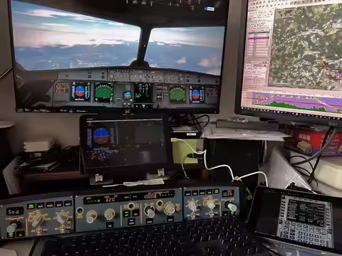 WINWING A320 EFIS-L&R with FCU Full-size EFIS Unit Flight Control Panel Flight Game Simulator Suppor