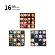 Acorn Christmas Ball 8cm Set Patch Flocking Ball 16pcs Christmas Tree Decoration Ball PVC Charm