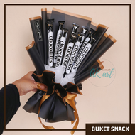 (Black Series) Kado Cowok Buket Snack Chocolatos Dark murah hadiah ulang tahun wisuda