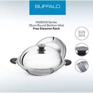 Buffalo 35cm S/S Round Bottom Wok Foc Steamer Rack 牛头牌炒菜锅圆底雅登五层复合金35cm