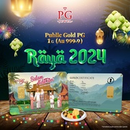 Public Gold Bullion Bar 1g (Au 999.9) - Raya 2024