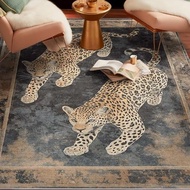 Well Woven Apollo Leopard's Reverie Charcoal Natural 3x5 (3'3" x 5') Accent Area Rug – Bold Leopard 