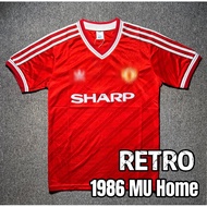 *Retro* 1986 MU Home Jersey Classic MU Jersey Retro United