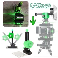 1/ 4 Inch Laser Level Holder Wall Hanging Laser Level Holder Laser Level Plate Adapter Accessories