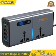 【Vktech】12V/24V To AC 220V Auto Converter Type-C USB Fast Charger Chargerซ็อกเก็ตดิจิตอลจอแสดงผลอัตโ
