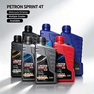 PETRON SPRINT 4T 1L MOTORCYCLE ENGINE OIL/ SCOOTER OIL-SR800/SC400/SR450/ SR200/SC600/SC800