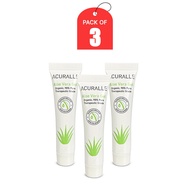 (Pack of 3) Acuralle Organic Pure Aloe Vera Gel 10 ml (Paraben-Free, and Phthalate-Free) Long Expiry