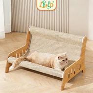 LDECO All-in-One Cat Scratcher Bed & Sofa, Cat Scratching Board Lounge Chair - Scratch-Resistant & D