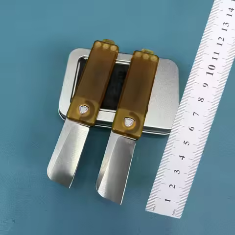 JJ219 Rocket Magnetic Mini Collapsible Faca 14C28N Blade Transparent PEI Handle EDC Tool Knives