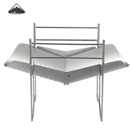 Campingmoon SOLO-A4 กลางแจ้งแบบพกพา FoldingGarden สแตนเลสย่างบาร์บีคิว Camping แบบพกพาพับกลางแจ้ง Ca