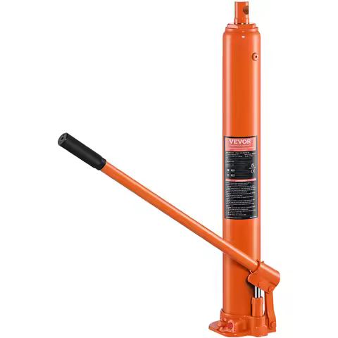SucceBuy Hydraulic Long Ram Jack 4 Ton Engine Hoist Cylinder with Single Piston Pump Hydraulic Ram C