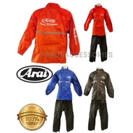 Arai Raincoat Baju Hujan Rain Coat Seluar Baju 1 Set 1 Pair Motorcycle Motor ego adv vario avantiz y15 y16 ex5 dream lc