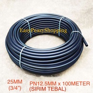 Poly Pipe Roll 3/4" 25MM Sirim x PN12.5 x 100 Meter /Poly Paip 25mm Sirim (READY STOCK)