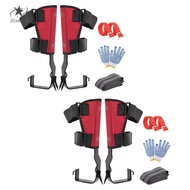 [Fenteer] High Altitude Tree Climbing Spike Pedal Foot with Ankle Strap Stainless Steel Picking Tree