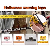 Halloween Decoration Banner Warning Tape CAUTION DO NOT ENTER Horror