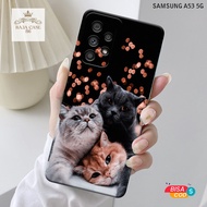 Samsung Galaxy A53 5G Case - Rajacase - Samsung A53 5G casing - Cats Softcase Motif - Cellphone prot