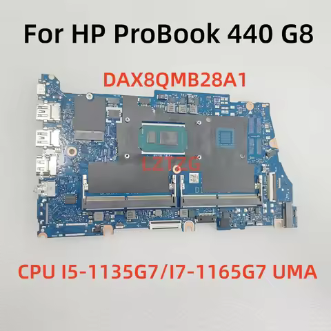 DAX8QMB28A1 For HP ProBook 440 G8 Laptop Motherboard CPU I5-1135G7 I7-1165G7 UMA DDR4 100% Tested OK