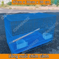 LỒNG NUÔI CHIM LỒNG NUÔI CHIM NHỎ MÀU XANH SIZE 45x30x30