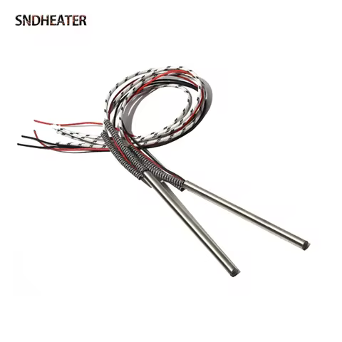 SNDHEATER 2PCS AC110V AC220V Cartridge Heater 380/400/420/450/500MM Electric Heating Element 750W 85