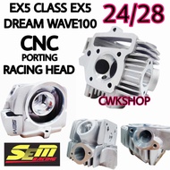 CNC HEAD EX5 CLASS EX5 DREAM RACING HEAD 23/27 24/28 SEM RACING（CNC HEAD EX5）