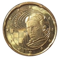 Coin Kroasia 20 Cent Euro 