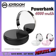 JOYROOM Portable D-M169 Powerbank Cosmetic Make up Mirror Fashion PowerBank 4000mAh USB Output Exter