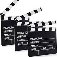 1pc 7 X 8 Inch Paperboard Movie Clapperboard, Director's Clapper Board, Writable, Movie Shooting Pro