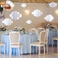 sun 16Pcs 3D Cloud Decorations White Hanging Clouds For Ceiling Cloud Party Decorations Cloud Orname
