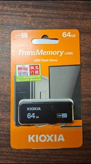 全新未開封 KIOXIA TransMemory U365 USB 隨身碟, 64GB