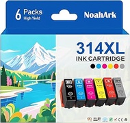 NoahArk 6 Packs 312XL 314XL Compatible Ink Cartridges Replacement for 312 T312 314 T314 for Expressi