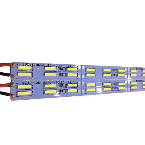 10PC 50CM 6500k 7000k SMD 8520 7020 120leds/m Led Rigid Strip Light Double Row Hard Bar SMD Led Hard
