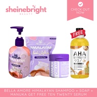 Bella Amore Himalayan Shampoo + Soap + Manuka GET FREE Ten Twenty Serum Brightening Moisturizing Set
