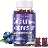 Calcium Magnesium Zinc Gummies & Vitamin D3,B6,B12,Immune & Supporting Bone Health Calcium Magnesium