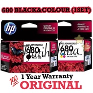 HP 680 1 SET INK (BLACK&amp;COLOUR) 🔥🔥🔥🔥🌟👍👍👍‼️