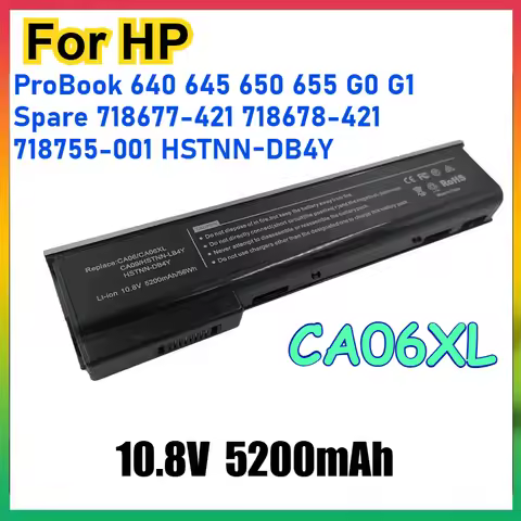 New CA06XL Laptop Battery For HP ProBook 640 645 650 655 G0 G1 for HP Spare 718677-421 718678-421 71