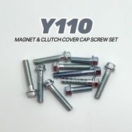 YAMAHA Y110 MAGNET & CLUTCH COVER CAP SCREW SET Y110 SS Y110SS