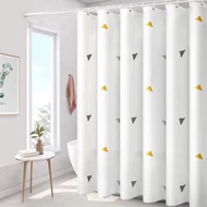zhaoqinbin Bathroom curtain, thickened bathroom partition, shower curtain, shower cloth, hanging curtain, door curtain, non perforated rodShower Curtains &amp; Accessories