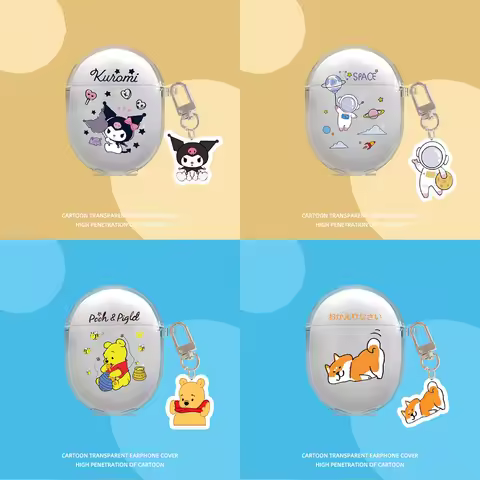For Xiaomi Redmi Buds 4 Earphone Protective Case Cartoon transparent Cover Redmi Buds4 Wireless Head