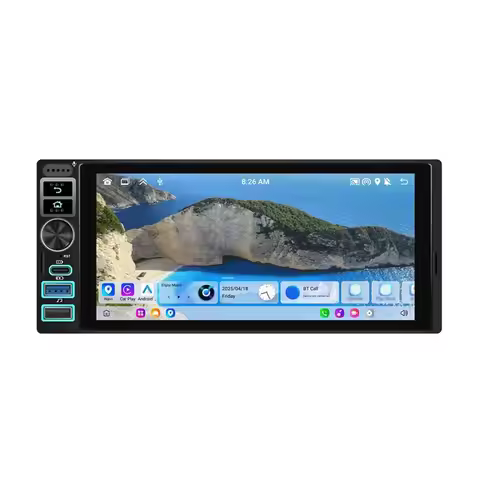 Professional Android 15 2G+ 64G 6.9Inch Single Din Car Radio Stereo Multimedia MP5 Player Wireless C