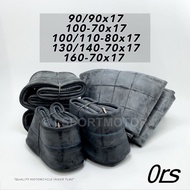 17" ORS TUBE INNER TYRE TUBE MOTORCYCLE (160-70x17) (100-70x17) (90/90x17) (130/140-70x17) (100/110-80x17) 325 3.50 450