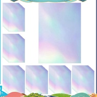 60 Sheets Holographic Laminate Sheets Clear Gitter Holographic Sticker Paper Vinyl Laminate Film 11.