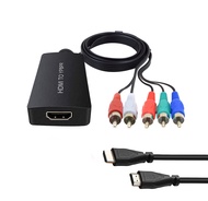 Dingsun HDMI to Component Converter HDMI to YPbPr Component RGB + R/L Audio Adapter Support 720/1080