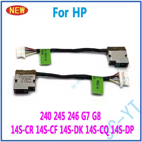 1-10Pcs New DC Power Jack Cable For HP 240 245 246 G7 G8 14S-CR 14S-CF 14S-DK 14S-CQ 14S-DP