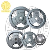 5KG 3cm Hole Weight Plate Tri Grip Handhold Cast Iron Dumbbell Barbell Bar Weight Lifting Training