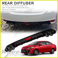 ✎ ☾ ☼ Toyota Vios 2013-2017 Rear Bumper Lip / Rear Diffuser Black ( vios accessories )