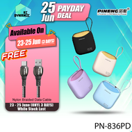Pineng PN-836 20000mAh Powerbank 22.5W Fast Charging Power Bank Built in Cable Pawer Bank Original P