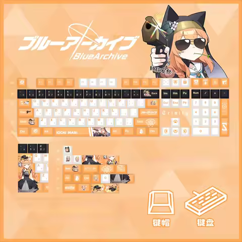 Blue Archive Elo Mary Keycaps PBT Keycaps Mechanical Keyboard Game Customization