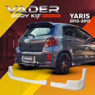 ชุดแต่งรถยนต์สเกิร์ต หน้า หลัง ข้าง รอบคัน Toyota Yaris 2012 ทรง RS (งานดิบ) ABS เข้ารูปติดตั้งง่าย 