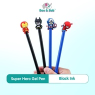 Super Hero Pen |  Black ink gel pen School Student Office Stationery Supplies Pens friend classmate 